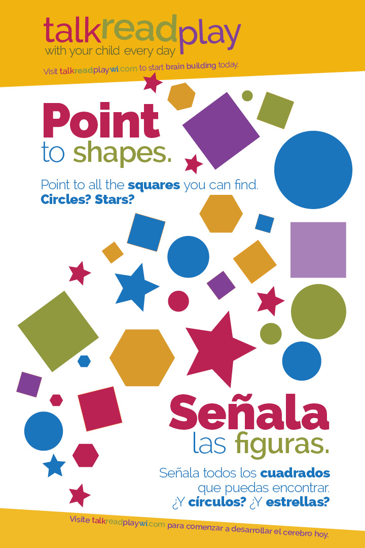 Point to shapes poster